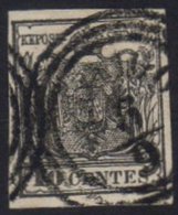 LOMBARDY-VENETIA 1850 10c Grey - Black, Mi 2X, 4 Margins. Vfu For More Images, Please Visit... - Altri & Non Classificati