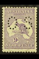 OFFICIAL 1914 9d Violet Punctured "OS", SG O24, Fine Cds Used For More Images, Please Visit... - Altri & Non Classificati