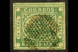 BUENOS AIRES 1858 3p Green "SPERATI FORGERY" As SG P4 For More Images, Please Visit... - Altri & Non Classificati