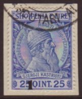 1914 1g On 25q Skanderbeg, Misplaced Opt, Mi 44, VFU For More Images, Please Visit... - Albanien