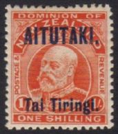 1911-16 1s Vermilion Edward VII, SG 12, Fine Mint For More Images, Please Visit... - Aitutaki