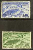 UPU 1949 Vatican Air Set, Sass S503, Vf NHM. Cat €220 (£160) (2) For More Images, Please Visit... - Sin Clasificación