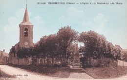 VILLEBOUGIS(89)neuve 1936-l'église Et Le Monument Aux Morts - Villebougis