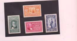 E)1939 BRAZIL, PROOFS, NEW YORK WORLD´S FAIR, GEORGE WASHINGTON, EMPEROR PEDRO II, GROVER CLEVELAND, STATE OF FRIENDSHIP - Unused Stamps