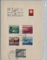 1955 Werbeflagge Olma St. Gallen PP Satz Auf PTT Bögli - Cartas & Documentos