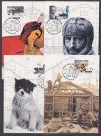 AAT 1999 Mawson´s Hut Restoration 4v 4 Maxicards (F5210) - Unused Stamps