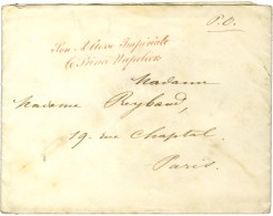 Son Altesse Impériale / Le Prince Napoléon Rouge (S. N° 5807) Sur Lettre En Franchise Avec Texte... - Cartas Civiles En Franquicia