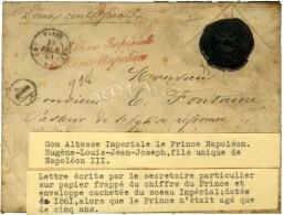 Son Altesse Impériale / Le Prince Napoléon Rouge (S. N° 5807) + Càd (N) PARIS (N) 60 Sur... - Cartas Civiles En Franquicia