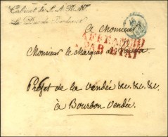 Cabinet De SAR Mr / Le Duc De Bordeaux (S. N° 4156) Sur Enveloppe Avec Cachet De Cire Et Texte Daté De... - Lettres Civiles En Franchise