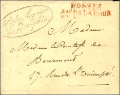 Sce De Monsieur / Le Dauphin (S. N° 4131) Sur Enveloppe Avec Beau Cachet Orné Au Verso Et Texte... - Cartas Civiles En Franquicia