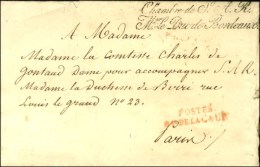 Chambre De SAR / Mr Le Duc De Bordeaux (S. N° 3667) Sur Lettre Avec Texte Daté De Paris. 1822. - TB /... - Cartas Civiles En Franquicia