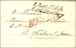 ' Cabinet De S.A.R. / Madme La Dsse De Berry ' (S N° 3656) Sur Lettre Avec Texte Daté 1818. - SUP. - Cartas Civiles En Franquicia