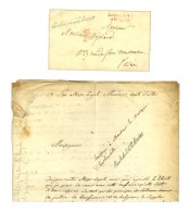 Lot De 2 Lettres Avec Griffe Chambre De SAR Monsieur (S. N° 3610 + 3610A). - TB. - Cartas Civiles En Franquicia