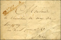 ' Duc D'Angoulême ' Rouge (S N° 3625) Sur Lettre Avec Texte Daté Des Tuileries. 1816. - TB. - R.  ... - Cartas Civiles En Franquicia