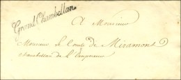 ' Grand Chambellan ' (S N° 1682) Sur Lettre Avec Texte Daté De Paris Le 28 Juin 1811. - SUP. - R. - Lettres Civiles En Franchise