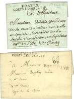 POSTES / CORPS LEGISLATIF (S. N° 1540d) ; Idem + 60 / PP (S. N° 1540e). - TB. - Lettres Civiles En Franchise