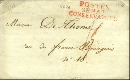 POSTES / SENAT / CONSERVATEUR Rouge (S. N° 1122) Sur Lettre Avec Texte Daté De Paris Le 4 Juillet 1808.... - Lettres Civiles En Franchise