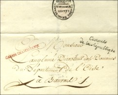 ' Consuls / De La République ' Noir (S N° 1092 A) + Griffe Rouge GRANDE CHANCELLERIE Sur Lettre Sans... - Cartas Civiles En Franquicia