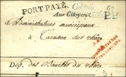 ' Conseil / Des Cinq-Cents ' + 60 / P.P. + Griffe Rouge CONSEIL DES 500 / Bau DES DEPÊCHES / VU (S N° 898... - Lettres Civiles En Franchise