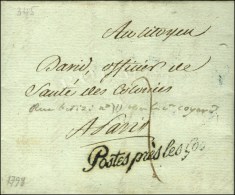 ' Postes Près Les 500 ' (S N° 895) Sur Lettre Avec Texte Daté Du Havre Le 16 Brumaire An 6. - TB... - Cartas Civiles En Franquicia