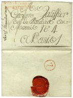 POSTE PRES LE / Dre EXECUTIF Rouge (S. N° 875A) Sur Lettre Avec Texte Daté De Paris An 7. Au Verso,... - Cartas Civiles En Franquicia