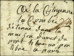 Lettre Avec Texte Daté De La Maison D'arrêt Du Port - Libre (Port Royal) Le 10 Vendémiaire An... - Lettres Civiles En Franchise