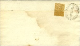 Cachet Orné MAISON D'ARRET DES MAGDELONETTES (S N° 9545) Au Verso D'une Lettre Avec Bon Texte... - Cartas Civiles En Franquicia