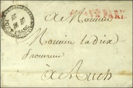 Cachet Orné BUREAU ROYAL DE CORRESPONDANCE GENERALE / PORT FRANC (+ 3 Fleurs De Lys) (S. N° 9087) Sur... - Civil Frank Covers