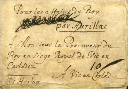 '' Pour Les Affaires Du Roi '' + '' Franc '' Sur Lettre Avec Contreseing De Franchise '' Harlay '' (1er... - Lettres Civiles En Franchise