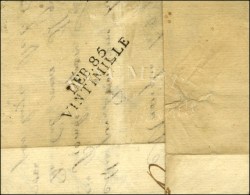Lettre Avec Texte Daté De Marseille Le 2 Janvier 1814 Adressé à Savona. Au Verso, DEB. 85 /... - Marques D'armée (avant 1900)