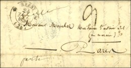 LAS Du Futur Amiral Mouchez Datée De La Rade De Brest Le 24 Octobre 1838 Adressée à Son... - Sellos De La Armada (antes De 1900)