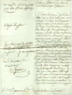 Lettre Des Services De Santé Signée Entre Autre Par Le Chirurgien De Granez, Directeur D'ambulance Et... - Sellos De La Armada (antes De 1900)