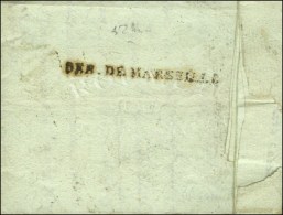 78 / TOULON Sur Lettre D'un Militaire De La Canonnière D'Aix Pour Roquevaire. Au Verso, DEB.DE MARSEILLE. An... - Marques D'armée (avant 1900)
