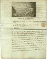 Lettre Avec Superbe Vignette Datée De Nismes Le 7 Décembre 1807. - SUP. - R. - Sellos De La Armada (antes De 1900)
