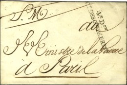 4e.DIV. / ARMEE DES CÔTES DE BREST Sur Lettre Sans Texte Adressée Au Ministre De La Défense... - Sellos De La Armada (antes De 1900)