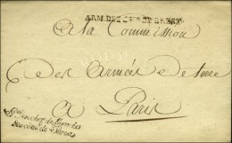 ARM DES CTES DE BREST Sur Lettre Avec Franchise ' Gal En Chef De L'armée / Des Côtes De Brest ', Au... - Sellos De La Armada (antes De 1900)