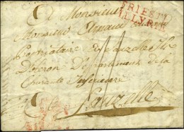 TRIESTE / ILLYRIE Rouge Sur Lettre Avec Texte Daté De Trieste Le 14 Février 1811 écrite Par Un... - Sellos De La Armada (antes De 1900)