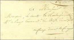 Lettre D'un Colonel De L'Armée D'Espagne Datée El Burgo Le 24 Juillet 1823, Adressée En... - Sellos De La Armada (antes De 1900)