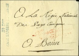 3e Don / ARM SAMBRE ET MEUSE Bleue Sur Lettre Sans Texte. - TB / SUP. - Marques D'armée (avant 1900)