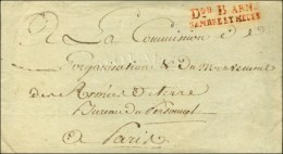 Don B ARM. / SAMBRE ET MEUSE Rouge Sur Lettre Sans Texte Pour Paris. - SUP. - Army Postmarks (before 1900)