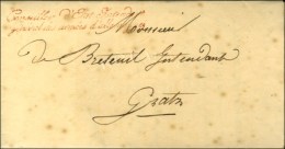 Conseiller D'Etat Intendant / Général Des Armées D'Allemagne Sur Lettre Avec Texte Daté... - Army Postmarks (before 1900)