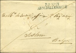 P.P N° 18 / ARM D'ALLEMAGNE Bleu Sur Lettre Sans Texte Pour Sisteron. - SUP. - Army Postmarks (before 1900)