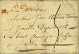 N° 22 / ARM. D'ALLEMAGNE Rouge Sur Lettre Avec Texte Daté De Magdebourg Le 20 Juillet 1810. - TB. - Sellos De La Armada (antes De 1900)