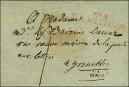 N° 5 / ARM. D'ALLEMAGNE Rouge Sur Lettre Sans Texte. - TB / SUP. - Army Postmarks (before 1900)