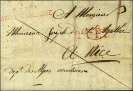PP N° 1 / ARM. D'ALLEMAGNE Rouge Sur Lettre Avec Long Texte Daté De Vienne Le 26 Août 1809. - TB /... - Armeestempel (vor 1900)