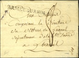 ARMEE DU RHIN Sur Lettre Avec Texte Daté De Newport. An 3. - SUP. - R. - Armeestempel (vor 1900)