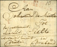 N° 50 / GRANDE ARMEE (rouge) Sur Lettre Datée De Thorn Le 24 Décembre 1812 Avec Bon Texte... - Marques D'armée (avant 1900)