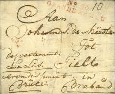 N° 50 / GRANDE ARMEE (rouge) Sur Lettre Datée De Thorn Le 24 Décembre 1812 Avec Bon Texte... - Army Postmarks (before 1900)