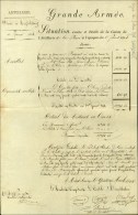 Document Imprimé De La Grande Armée Daté De Magdebourg Le 1er Février 1814,... - Armeestempel (vor 1900)