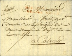 N° 40 PORT PAYE / GRANDE ARMEE (rouge) Sur LAS D'Augustin Richer (neveu Du Maréchal Lefèbvre)... - Army Postmarks (before 1900)